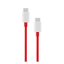 OnePlus adatkábel (Type-C - Type-C, 160W, 12A, gyorstöltő, 100cm, törésgátló) PIROS "Gigapack csomagolás" (57983121142)
