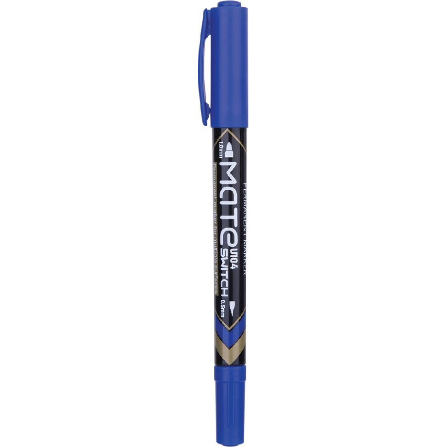 Deli Mate 0.5-1.0 mm Kétvégű Alkoholos marker - Kék (DEU10430)