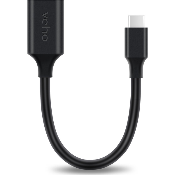 Veho VCL-220-USBCA cavo USB USB 3.2 Gen 1 (3.1 Gen 1) 0,15 m USB C USB A Nero