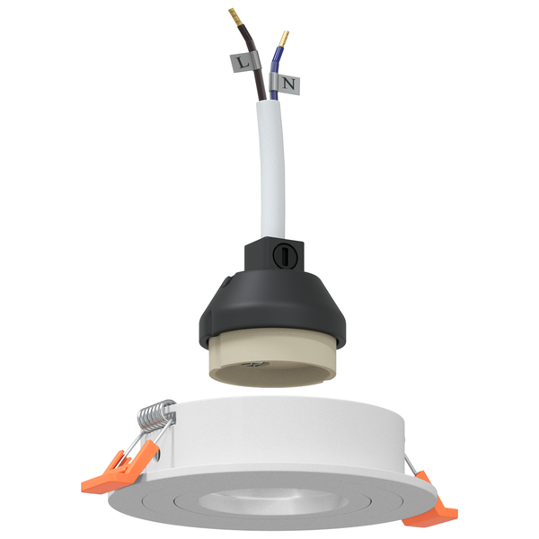 beépített spotlámpák 12 db Kerek GU10 Fehér Ø91 mm