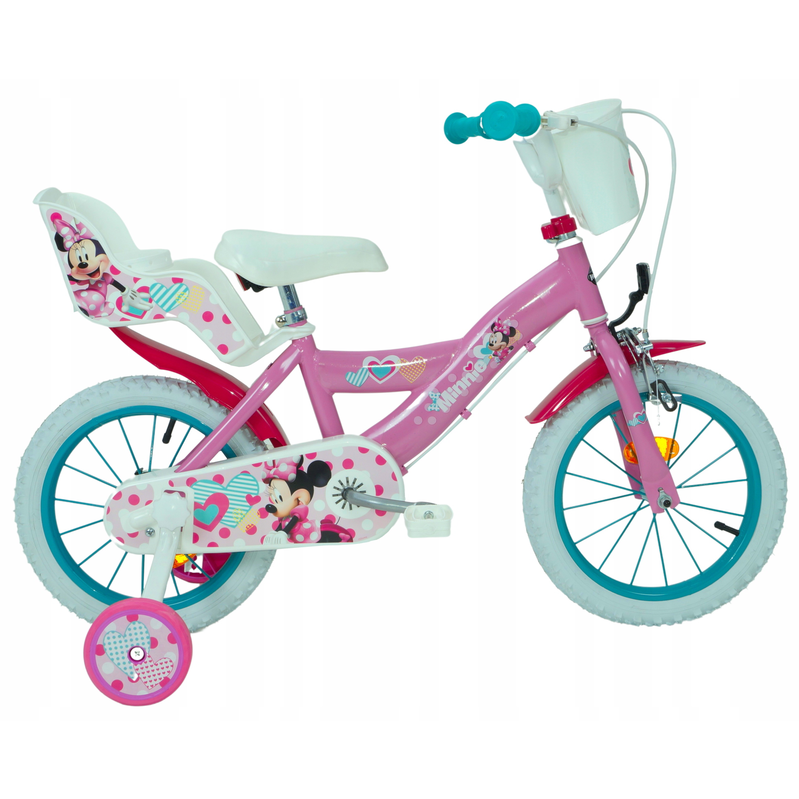 Huffy Disney Minnie kerékpár- Rózsaszín (14-es méret) (24951W)