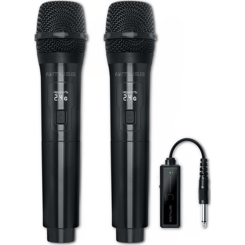 Muse MC-50 WI Wireless Karaoke Mikrofon szett 2 db - Fekete (MC-50 WI)