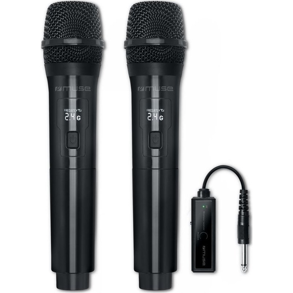 Muse MC-50 WI Wireless Karaoke Mikrofon szett 2 db - Fekete