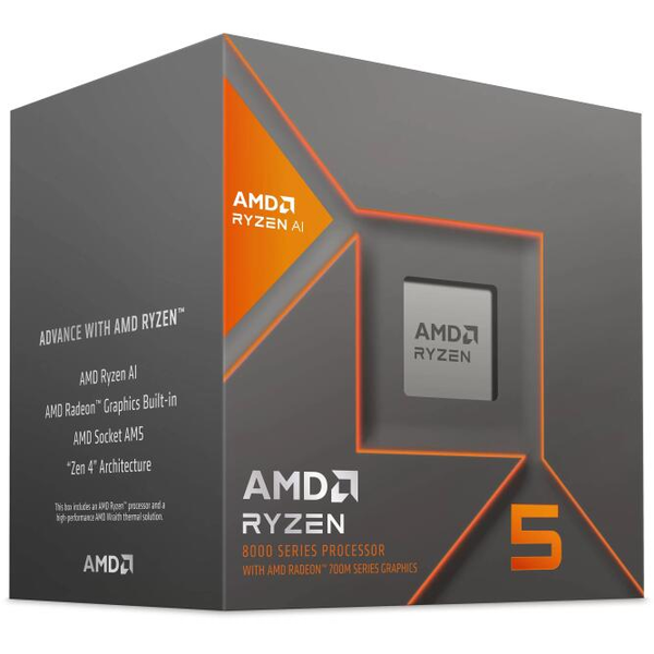 Procesor AMD Ryzen 5 8600G, 4.3 GHz, 16 MB, BOX (100-100001237BOX)