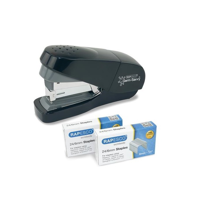 Rapesco Germ-Savvy® ECO 35 lap kapacitású tűzőgép - Fekete (1688)