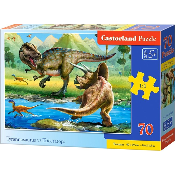 Castorland B-070084 puzzel Legpuzzel 70 stuk(s) Dinosauriërs