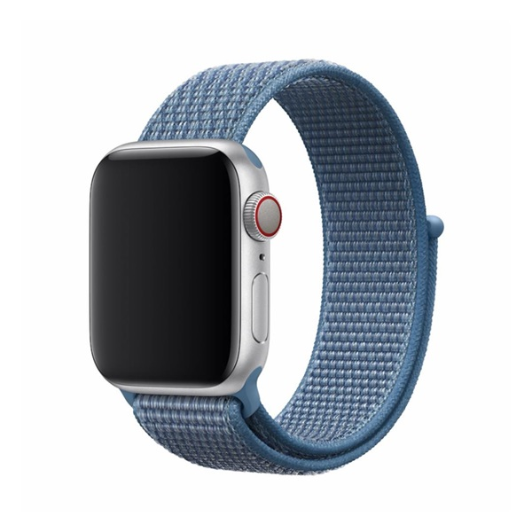 Apple Watch Series 3 42 mm / Watch Series 2 42 mm / Watch Series 1 42 mm Devia deluxe sport3 резервна каишка (размер по избор, текстил, регулируема) светло синьо, DEC44S3295CB, опаковка на производителя