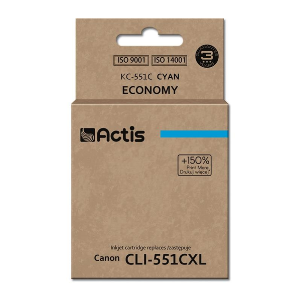 Inkoust Actis KC-551C pro Canon modrý (cyan)