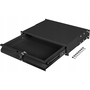 Lanberg 19" fiók 2U/483x360mm 90kg maximum terhelhetőség, 4-pontos szerelés, fekete