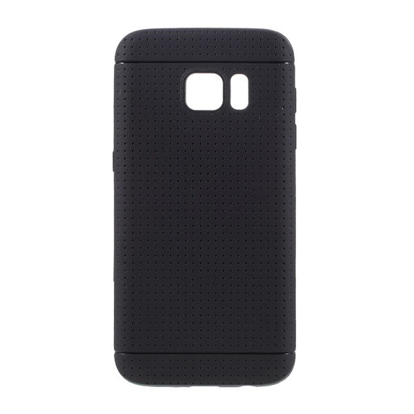 Szilikon telefonvédő (lyukacsos minta) FEKETE [Samsung Galaxy S7 (SM-G930)] (5996457622917)