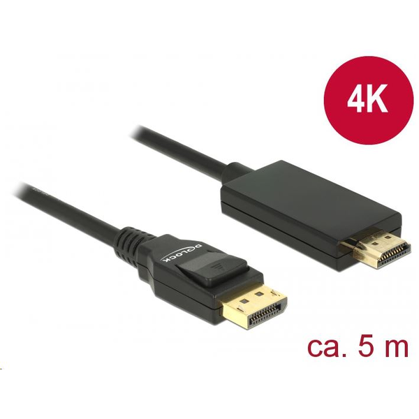 Kábel DisplayPort - HDMI Delock 85319 5m čierny