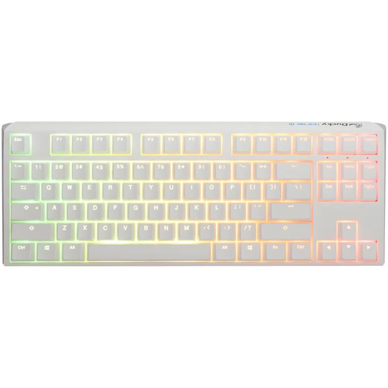 Billentyűzet Ducky ONE 3 TKL MX Brown RGB Premium ABS Magyar (HU) Fehér (DKON2187ST-BHUALPWWWSC1)