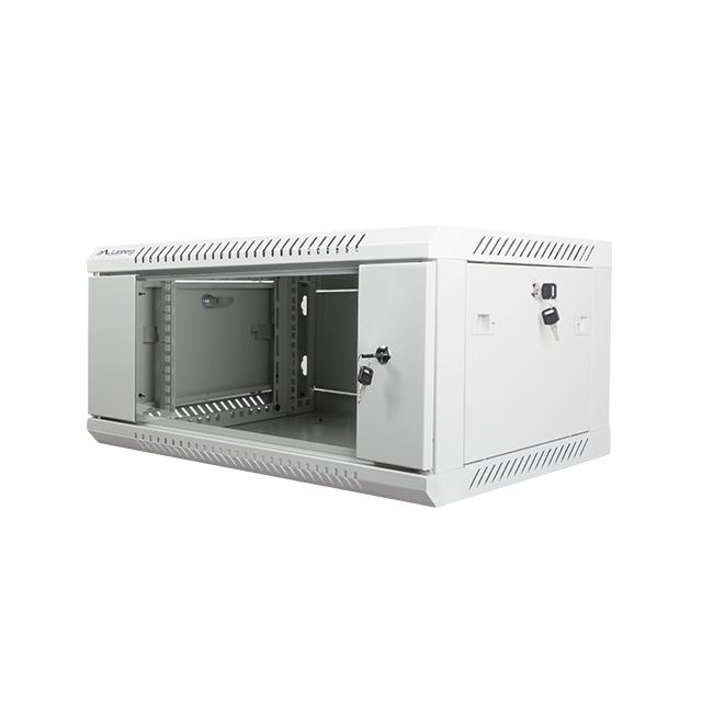 Lanberg 4U 19" fali rack szekrény 600x450mm szürke (WF01-6404-10S) (WF01-6404-10S)