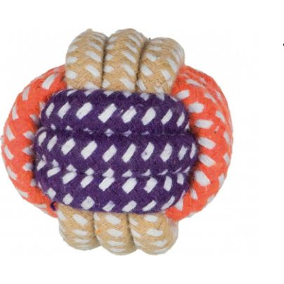 Trixie 32810 Kutyajáték Kötél/Fogselyem Junior Labda 6 cm (TX-32810)