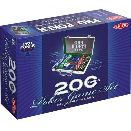 TACTIC GAMES Pro Poker 200 zsetonos póker készlet
