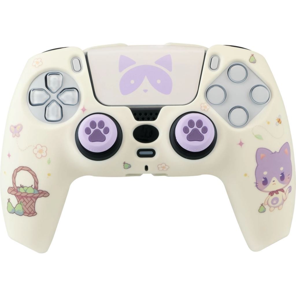 FR-TEC Tanooki Maneki PS5 kontroller gumiborítás és analóg kupak (TNK0001) (TNK0001)