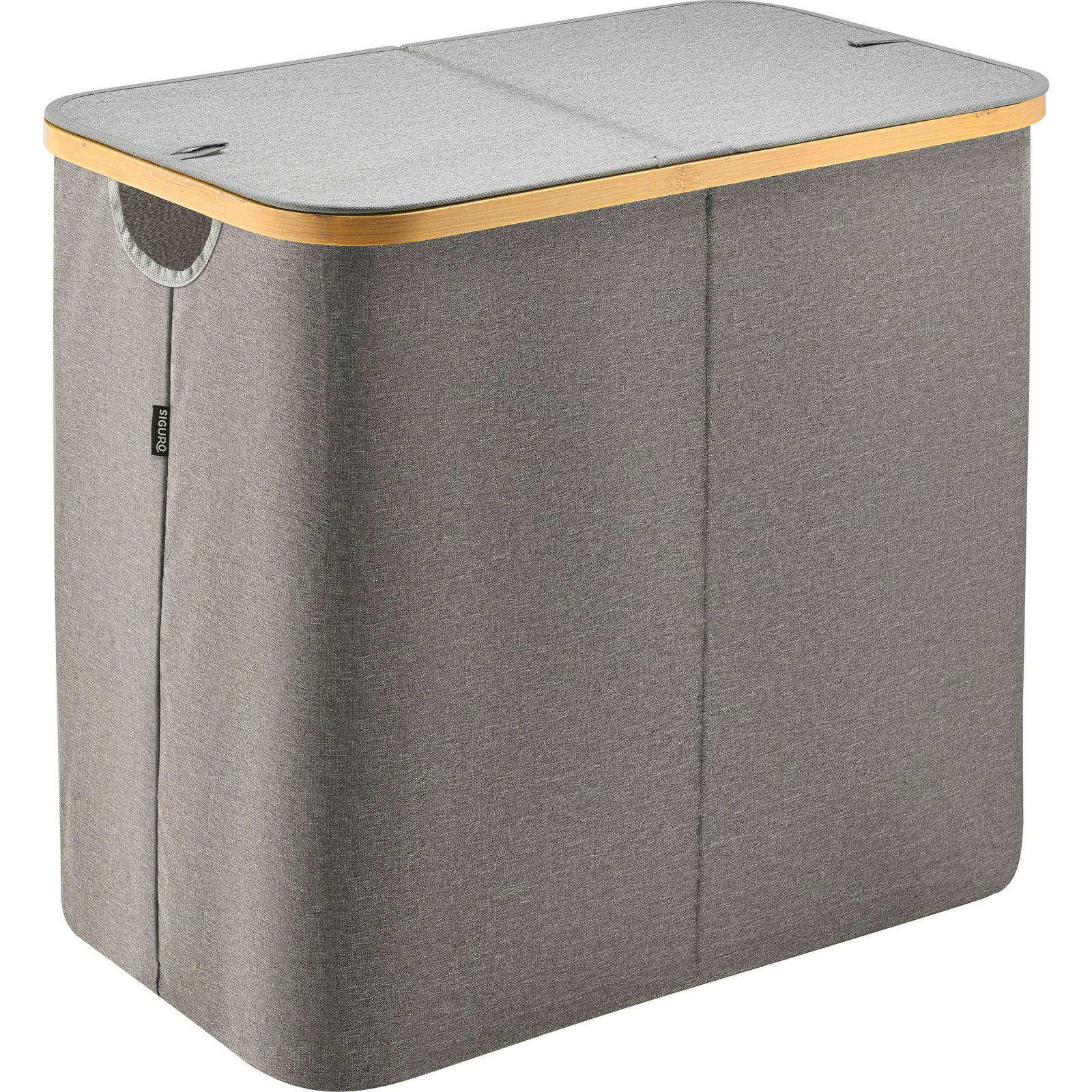 Siguro Cozy Home Double szennyestartó kosár fedéllel 85 l, 54 x 51 x 34 cm (SGR-LH-H586Y)