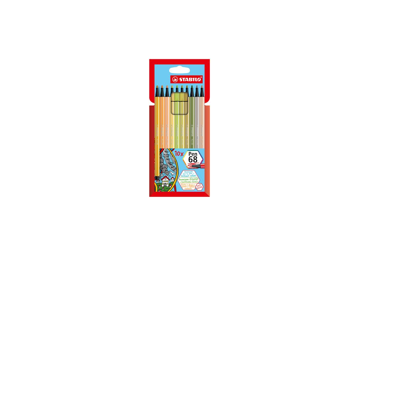 STABILO Pen 68 filctoll Többszínű 10 dB (6810-22)