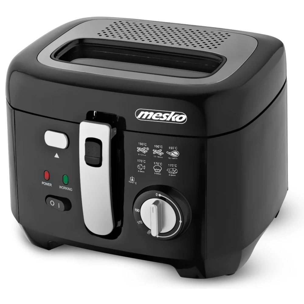 Mesko MS 4908 2,5L Olajsütő - Fekete (MS 4908)