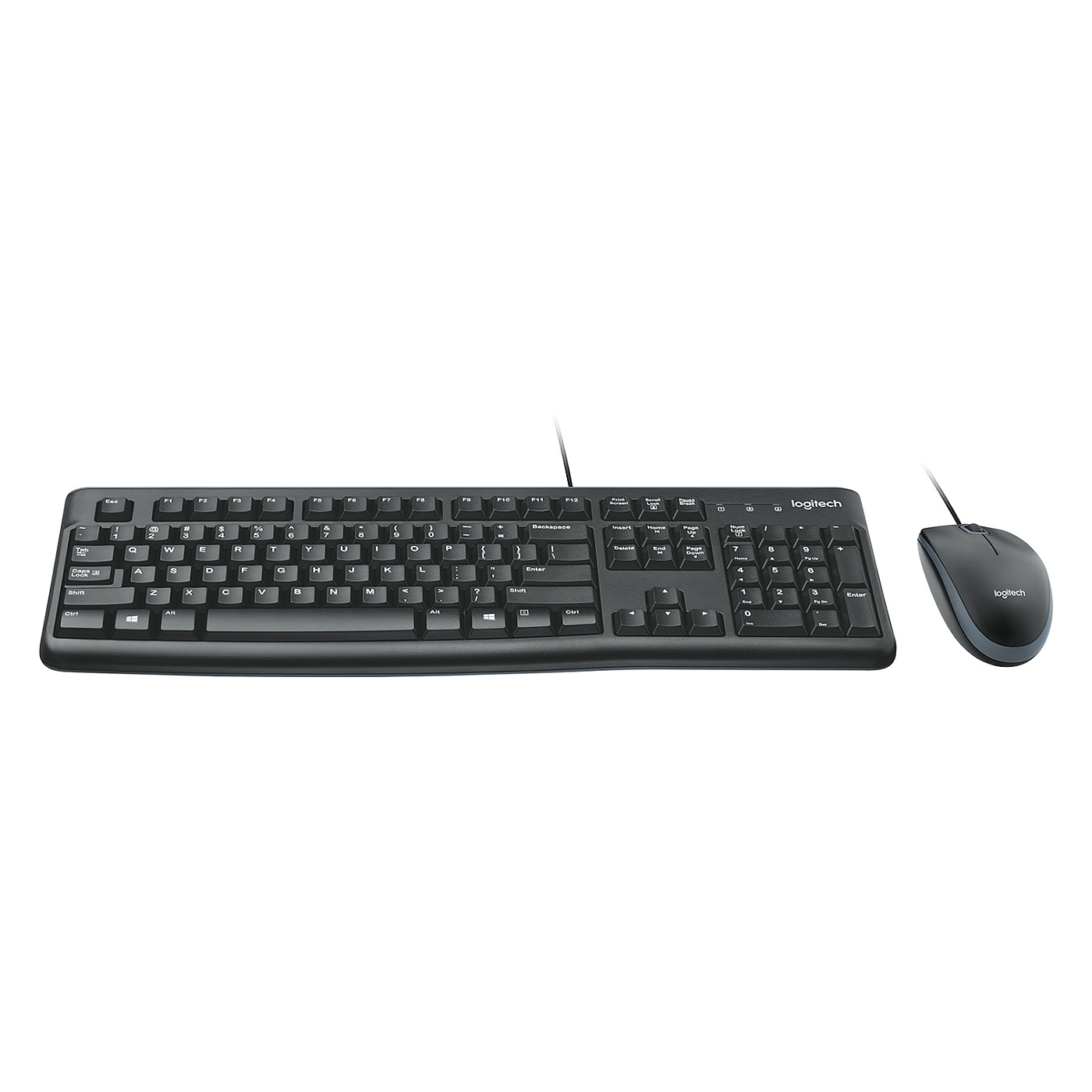 LOGITECH MK120 olasz vezetékes billentyűzet és egér szett - fekete