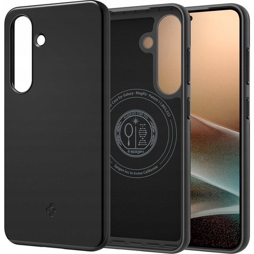 Spigen Thin Fit Samsung Galaxy S25 MagSafe Telefon tok - Fekete (ACS08993)
