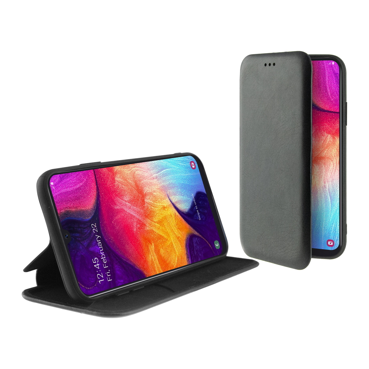 Ksix Lite Folio Samsung Galaxy A10 Flip Tok - Fekete (B8633FU82)