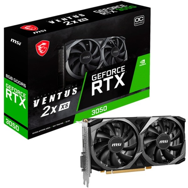 MSI GEFORCE RTX 3050 VENTUS 2X XS 8G OC videókártya NVIDIA 8 GB GDDR6