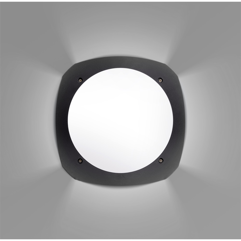 Fumagalli Stucchi 2000lm LED kültéri falilámpa - Fekete (1U3.000.000.AYE1R)