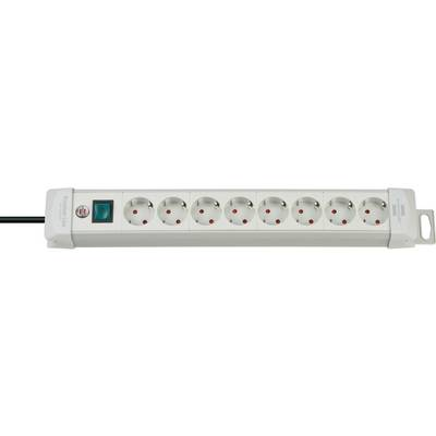 Brennenstuhl 1955580100 Elosztó kapcsolóval 8 részes Fehér Védőérintkezős 1 db (1955580100)