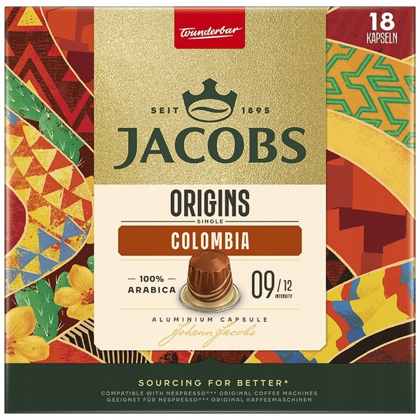 Kapsułki do Nespresso Jacobs Origins Colombia 18 szt.