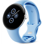 Смарт часовник Google Pixel Watch 2, AMOLED дисплей 1.2", процесор Qualcomm 5100, 2 GB RAM, 32 GB флаш, Bluetooth, Wi-Fi, GPS, NFC, водоустойчив 5 ATM сребрист/син