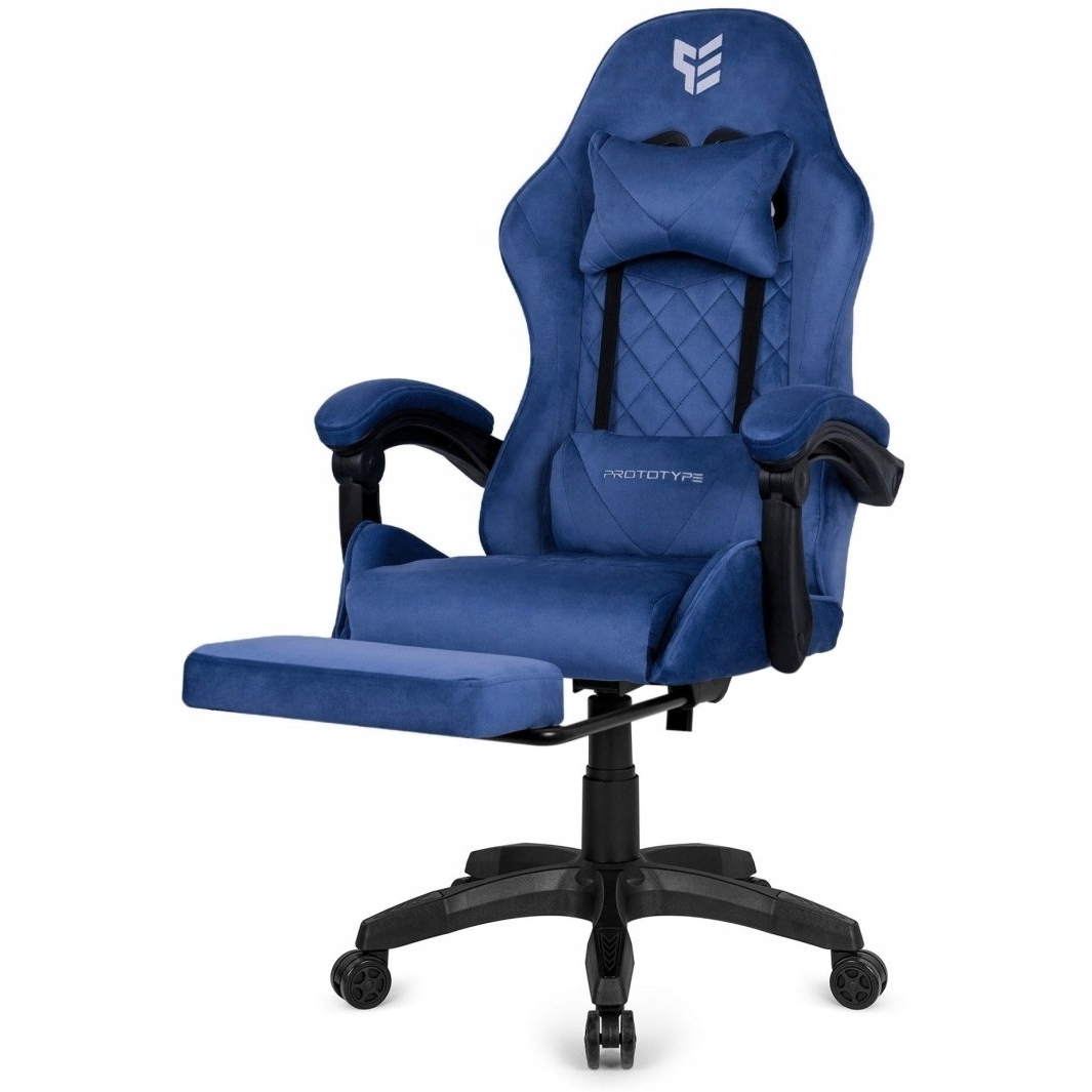 Prototype POKER PRO gamer szék XL, kék Alcantara (POK1-HERO-POKER-BLUE-ALCANTARA-PRO Nov)