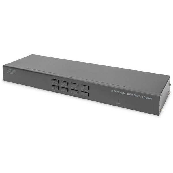 DIGITUS KVM-Switch, 8-Port, Single-Display, 4K, HDMI