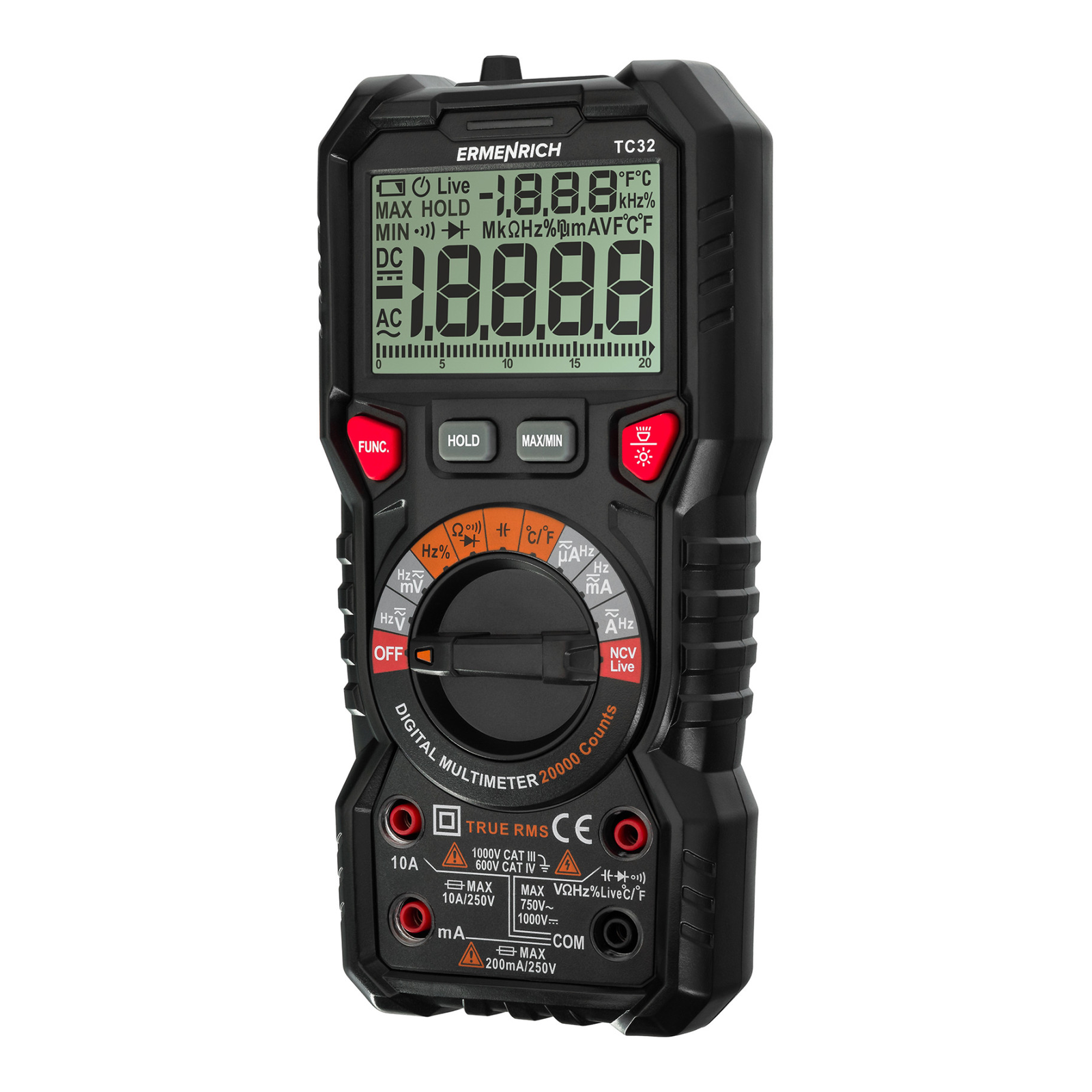 Ermenrich Zing TC32 digitális multiméter (82989) (82989)