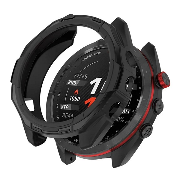 gigapack Szilikon keret (BUMPER, ütésálló) FEKETE Garmin Approach S70 (47mm) " csomagolás" (GP-170183)