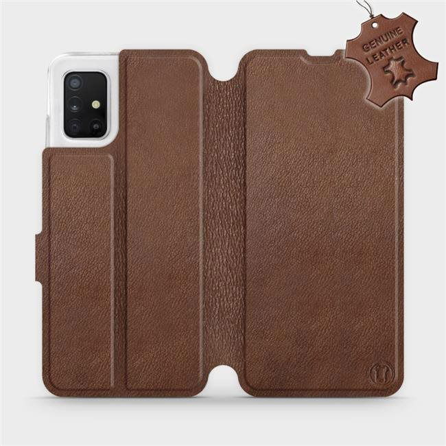 Flip case for Samsung Galaxy A51 - Brown - leather - Brown Leather (5903516122639)