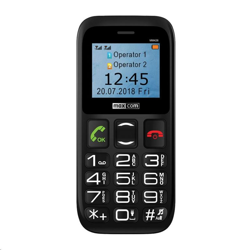 Maxcom MM426 Dual-Sim mobiltelefon fekete (MM426)