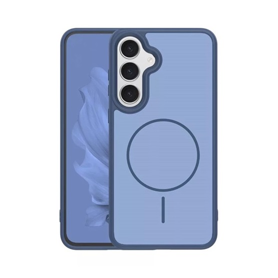 GIGAPACK Szilikon tok légpárnás sarokkal kameravédővel MagSafe Samsung Galaxy S26+ sötétkék GP-181573