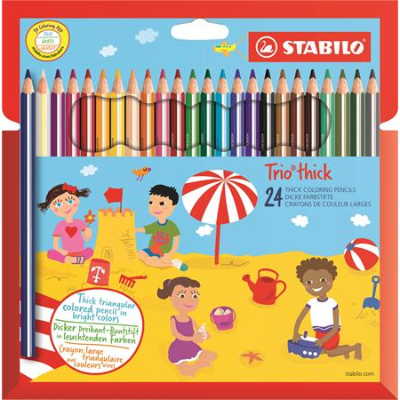 STABILO Trio thick Flerfarvet 24 stk