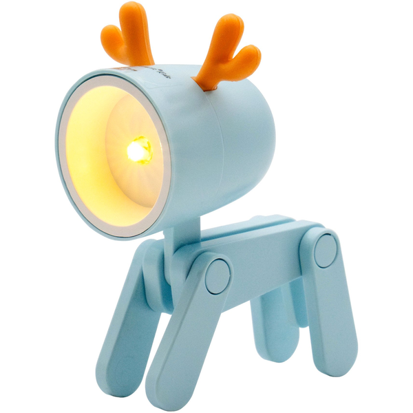 RealPower LED-Tier Taschanlampe Blue deer