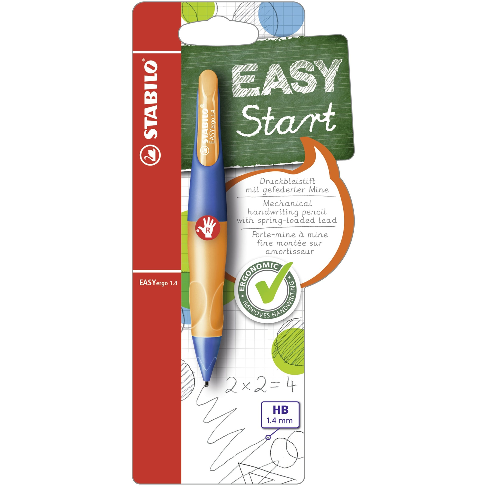 Stabilo EASYergo 1.4 R ultramarin kék / neon narancs (4006381469050)