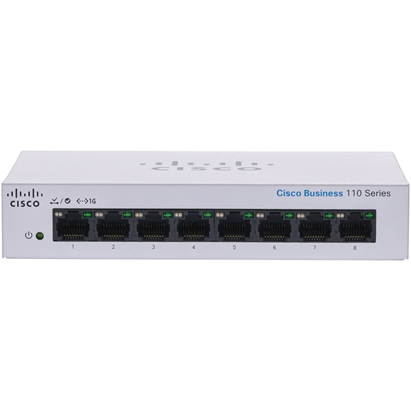 CISCO Switch  8 port - CBS110-8T-D-EU (SG110D-08-EU utódja)