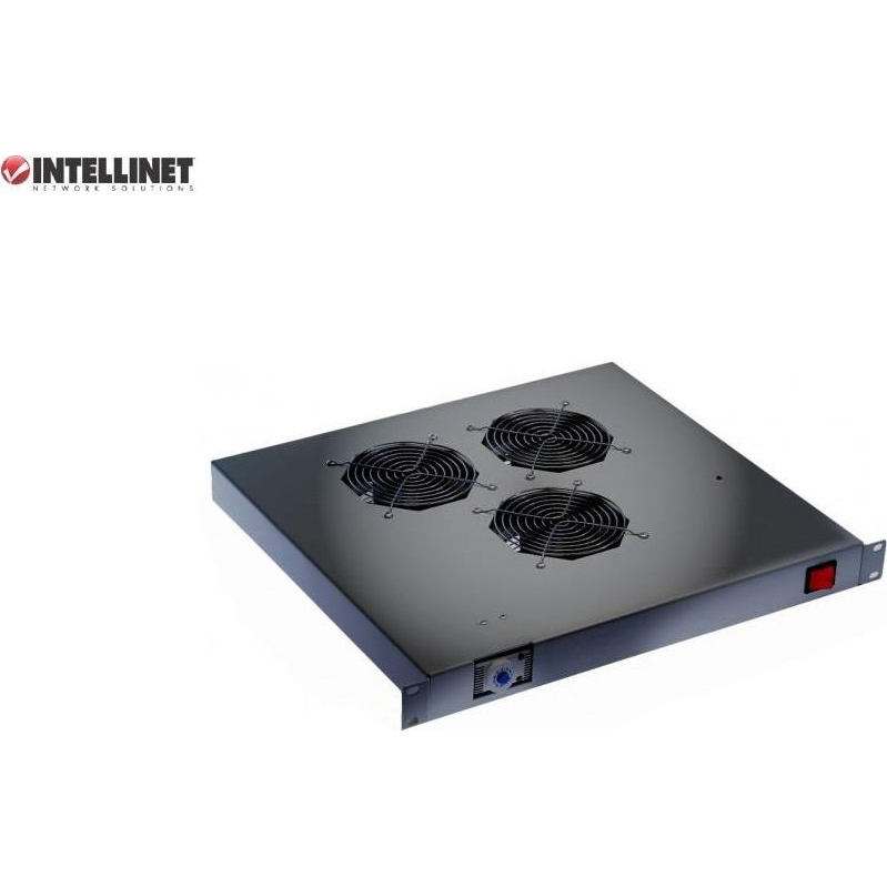 Techly I-CASE 19-FANBK rack tartozék Ventilátor panel (918350)