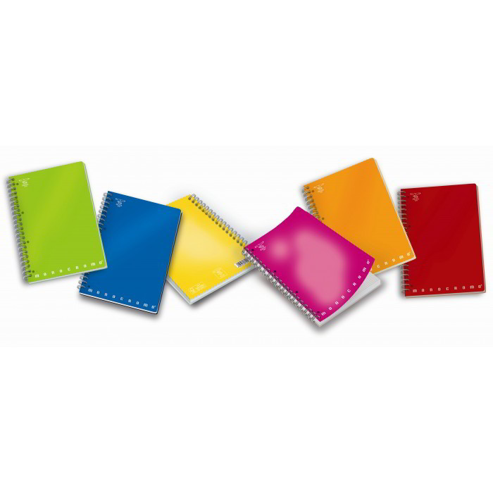 Pigna Monocromo 70 lapos A4 vonalas spirálfüzet többféle (P1112-0308)