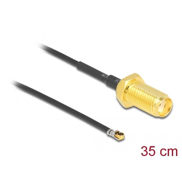 Delock antenna kábel SMA anya-apa MHF 4L LK-dugó 1.37 35cm (12664) (DE12664)