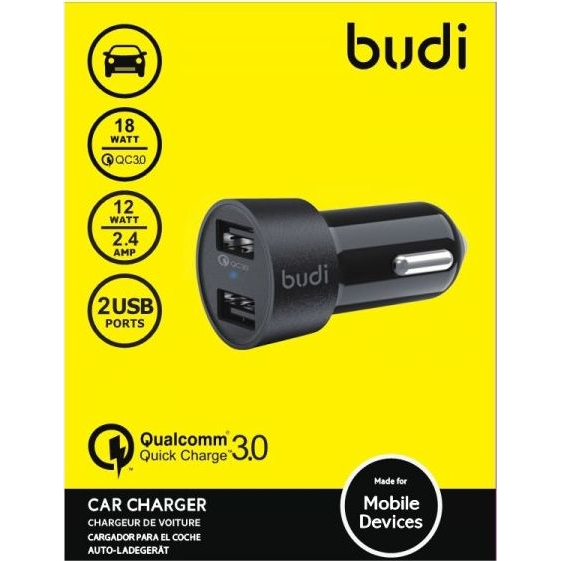 Ładowarka Budi 2x USB-A 3 A  (BD622Q)