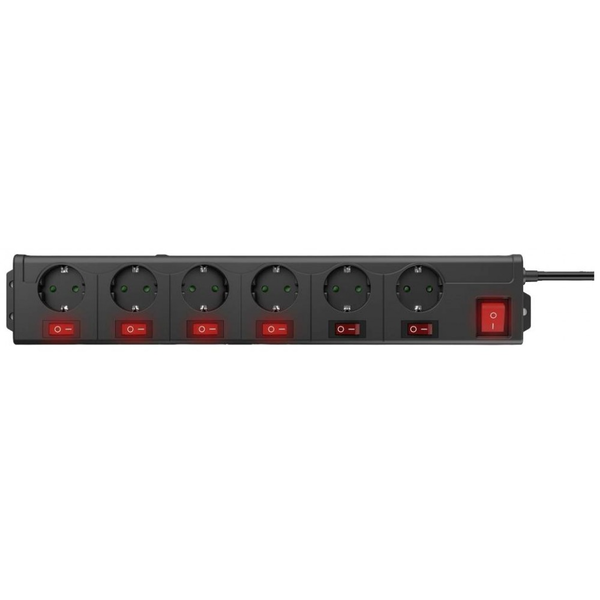 Hama 00223160 regleta inteligente 6 salidas AC 1,4 m 3680 W