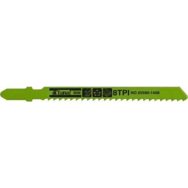 Luna Brzeszczoty do wyrzynarek bimetalowe, typ T313BF do metalu 100x8x1,0-13 5-P