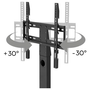 Стойка за TV HAMA, въртяща се, регулируема на височина, 140 см (55") до 30 кг HAMA-220866