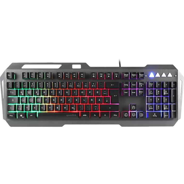 Speedlink LUNERA RGB Rainbow Vezetékes Gaming Billentyűzet HUN - Fekete (SL-670006-BK-HU)